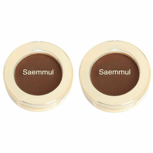 The Saem Тени для век Saemmul Single Shadow Elegant Brown, 6г, 2 шт the saem тени для глаз и бровей saemmul single shadow 1 6г 2 шт