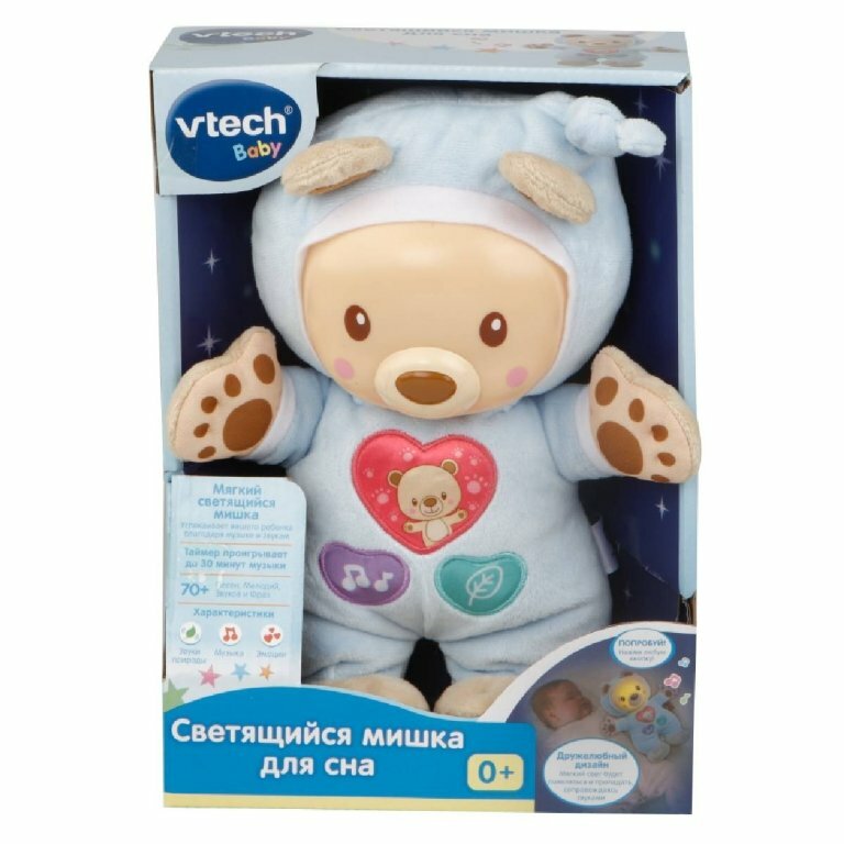 Vtech VTECH Светящийся мишка для сна (свет, звук) 80-502126