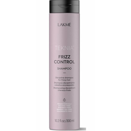 LAKMÉ, FRIZZ CONTROL SH, Бессульфатный дисциплинирующий шампунь для непослушных или вьющихся волос, 300мл