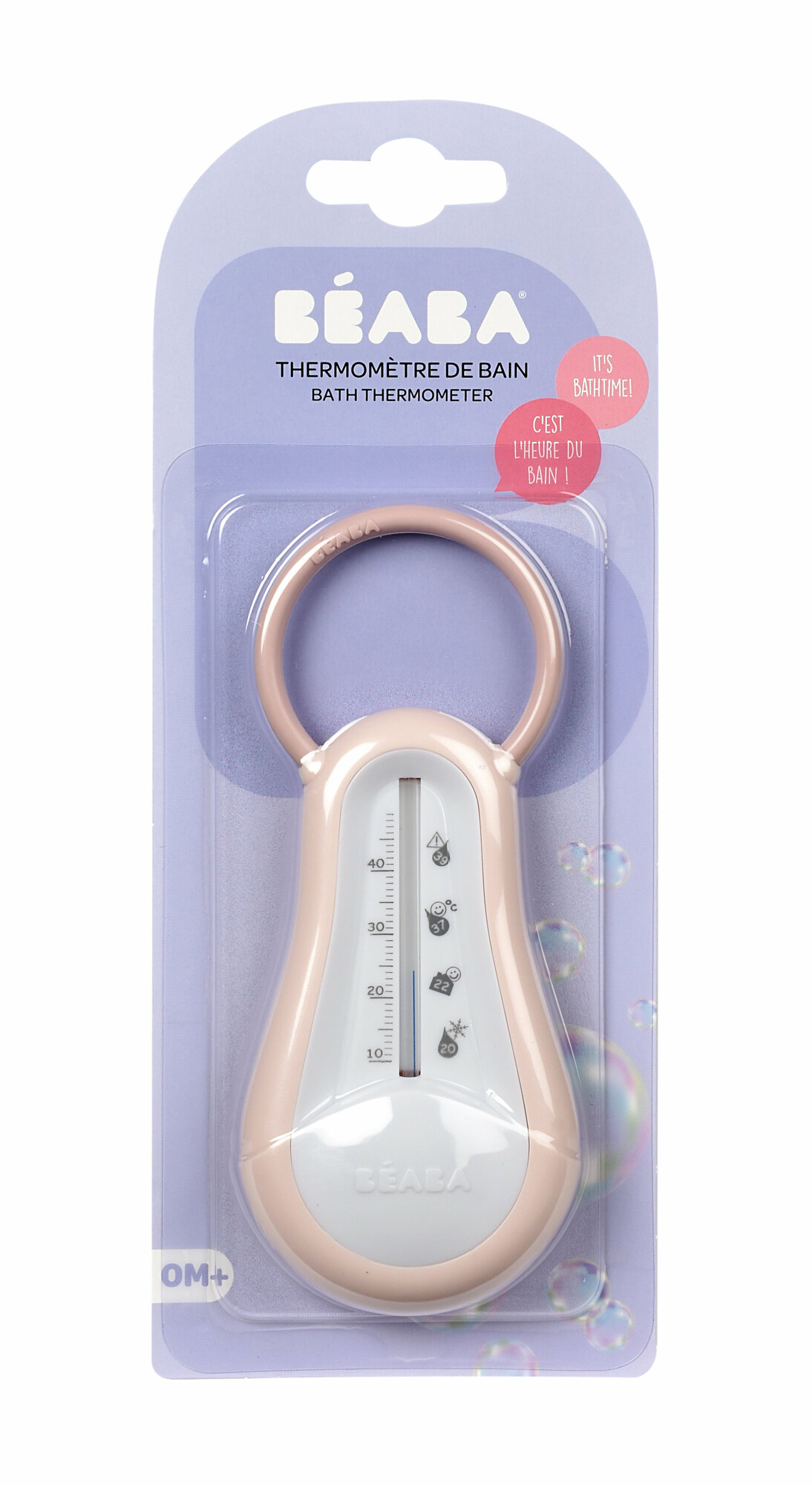 Термометр для воды детский BEABA, термометр комнатный без ртути, розовый