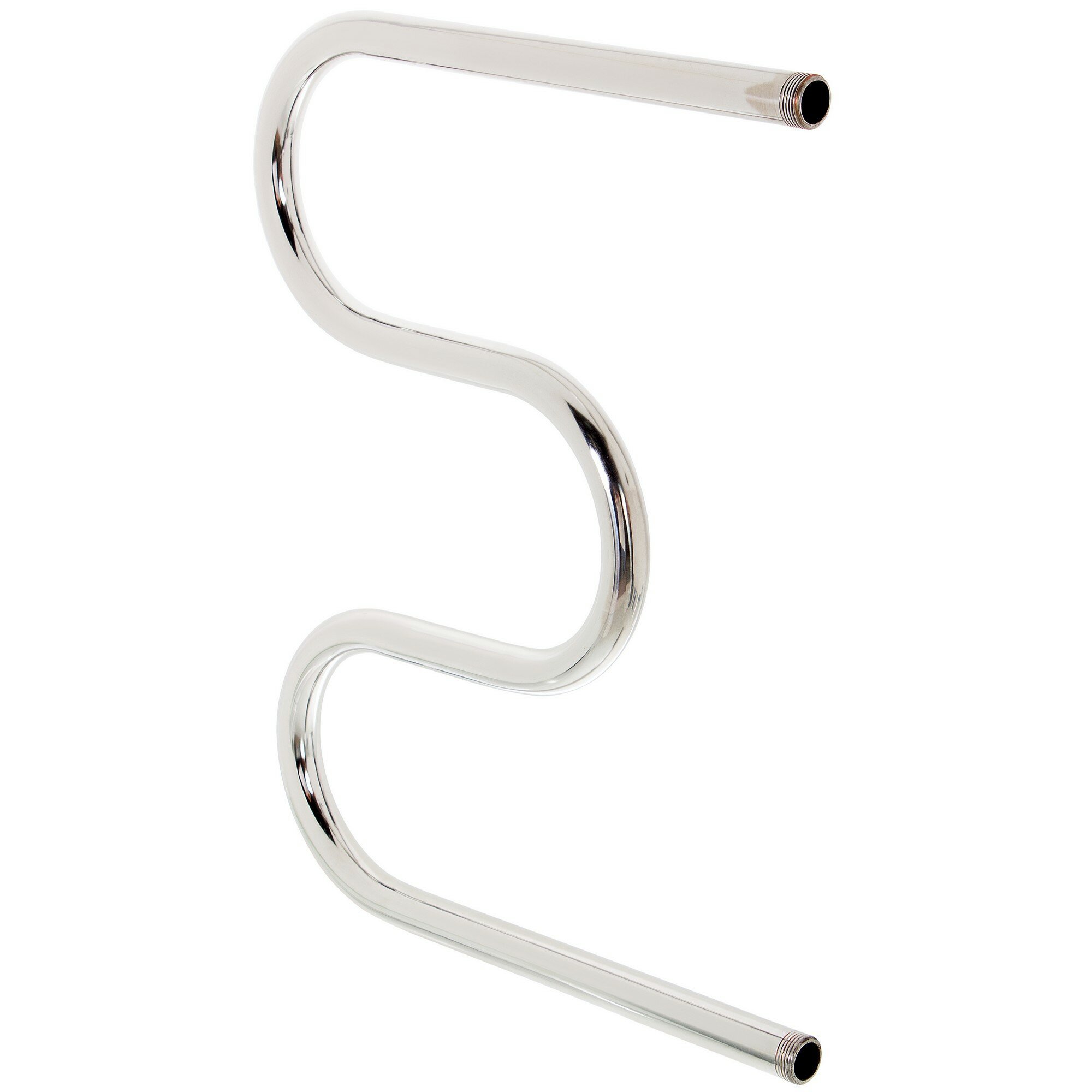 фото Полотенцесушитель водяной M-образный Equation 60х50 см боковая подводка 1" нержавеющая сталь цвет серебристый