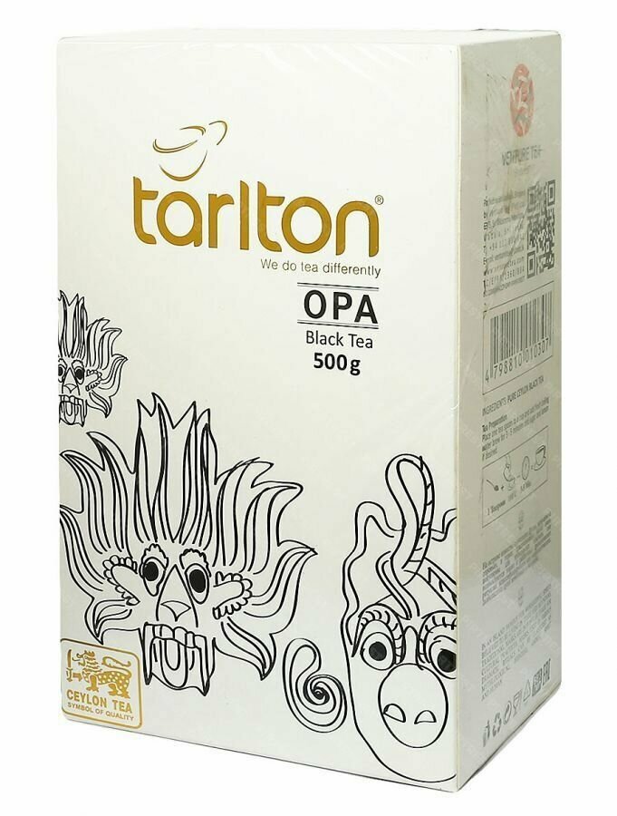 Чай черный Тарлтон крупнолистовой OPA 500г. Tarlton OPA 500г.
