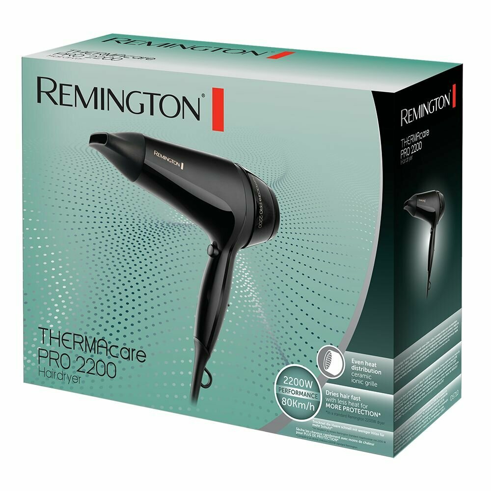 Фен REMINGTON , 2200Вт, черный - фото №9