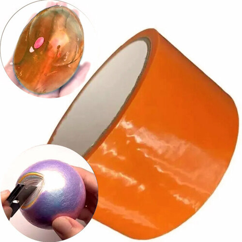 Цветной стретч-скотч антистресс для формирования шаров с водой и сматывания шариков оранжевый 10 шт прозрачные надувные шарики 10 24 дюйма
