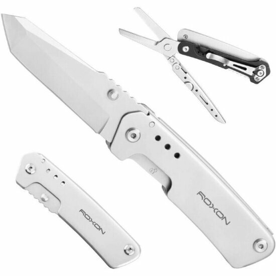 Нож многофункциональный Roxon KS KNIFE-SCISSORS, металлический S501