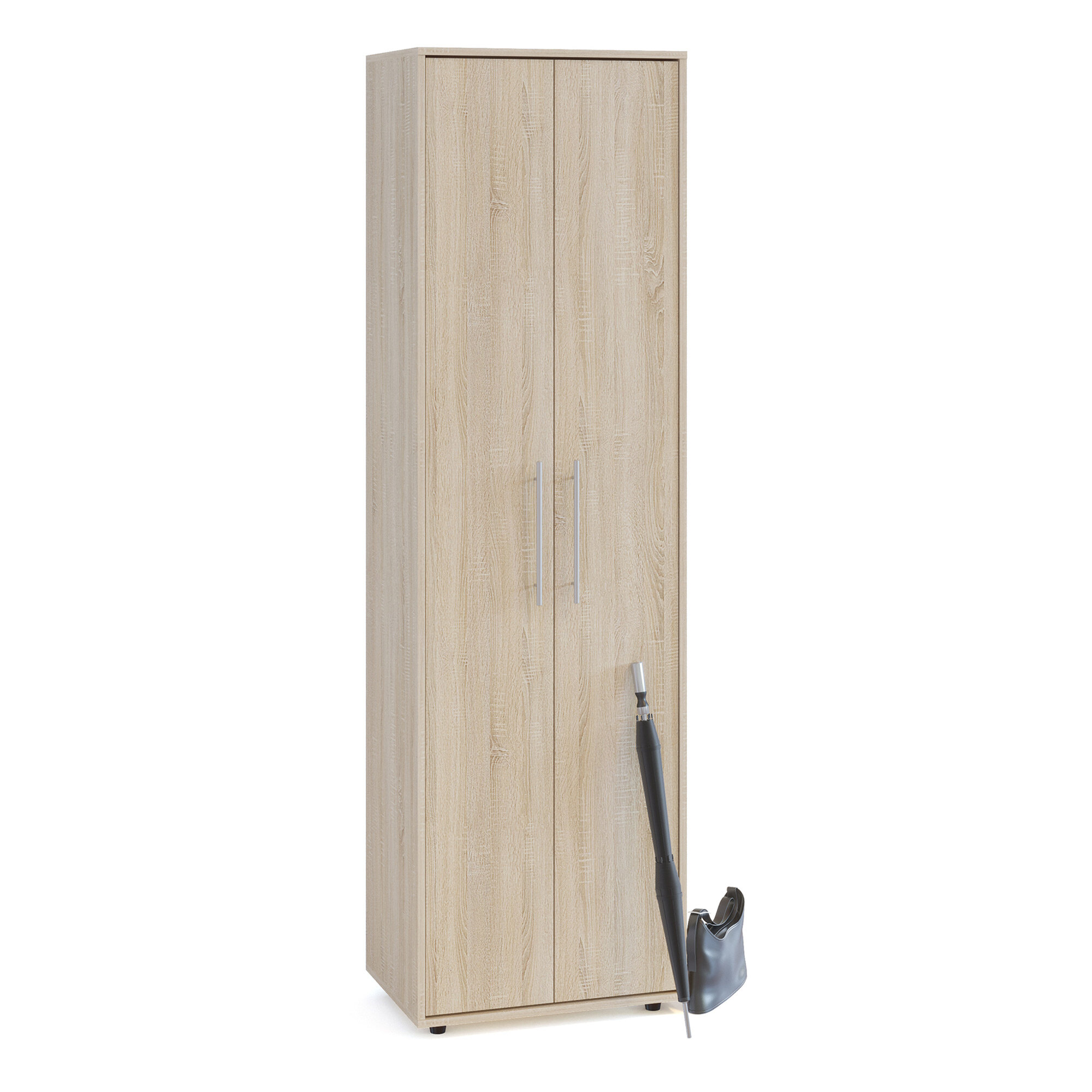 Шкаф для одежды с выдвижной штангой СШО-1, цвет дуб сонома, ШхГхВ 60х43х209 см.
