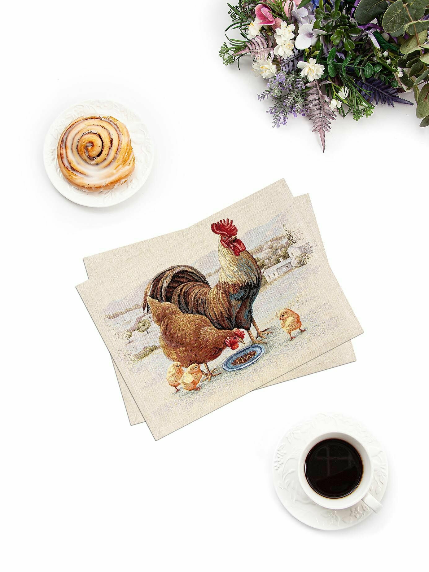 Комплект салфеток из гобелена Le Gobelin Кантри 2шт 35х45 см