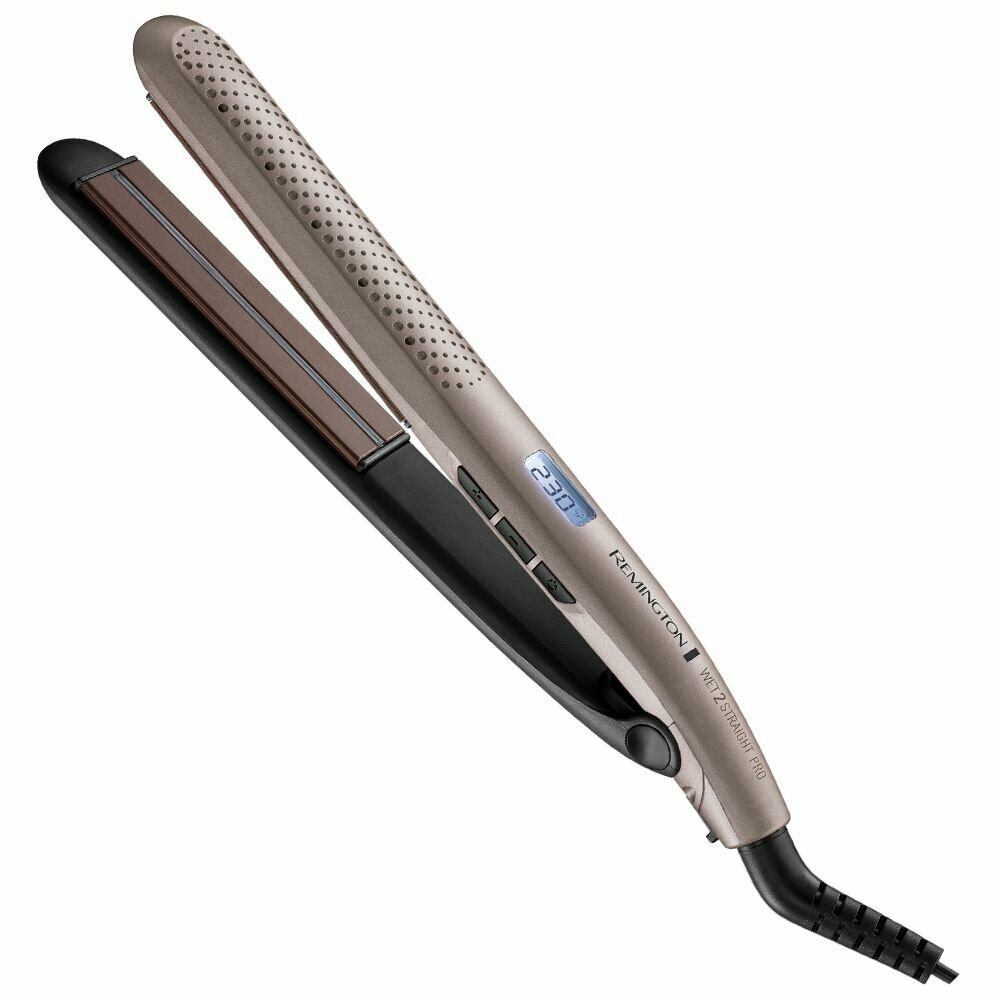 Обзор: Выпрямитель для волос Remington Wet 2 Straight Pro S7970, эксклюзивная система вентиляции, датчик влаги, нагрев 15 секунд, керамическое покрытие, влажный и сухой режимы, плавающие пластины