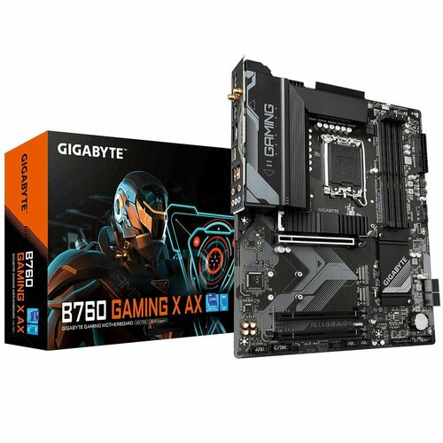 Материнская плата Gigabyte B760 GAMING X AX, Socket 1700, Intel B760, ATX, RTL