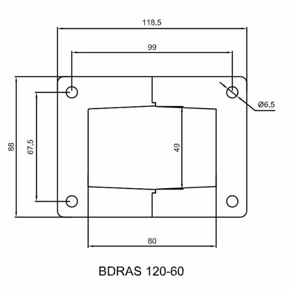 Радиальный вентилятор улитка с заслонкой BDRAS-B 120-60, центробежный, 290 м3/час, 230 В, 85 Вт, BVN, алюминиевый корпус - фотография № 6