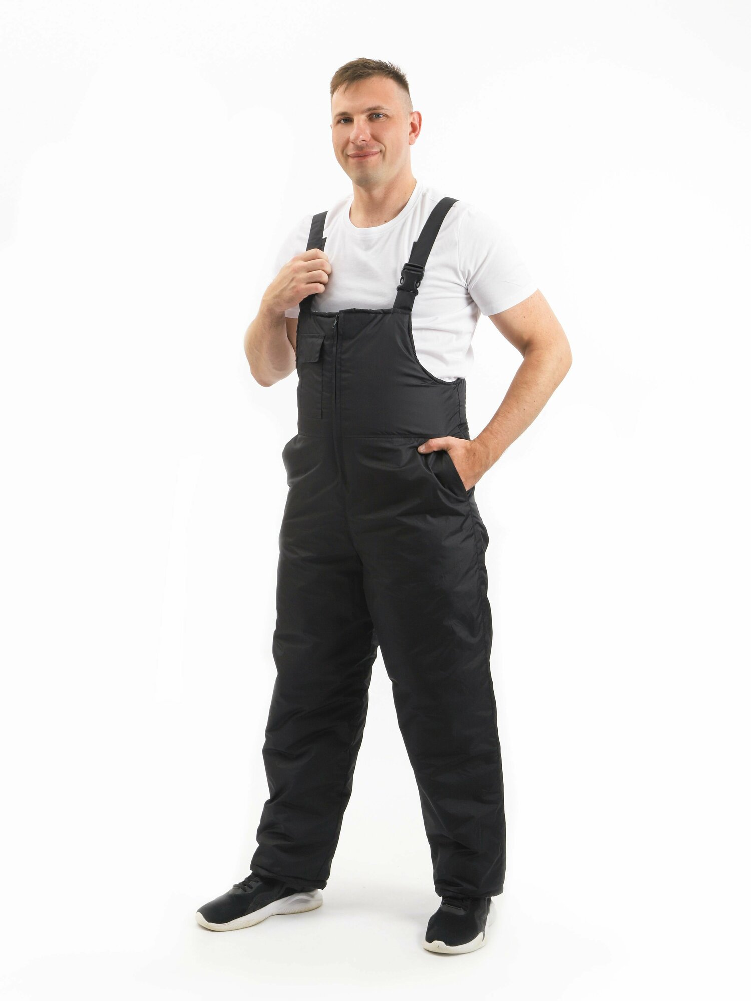 Полукомбинезон утеплённый  Базовая коллекция размер 48-50/170-176 черный