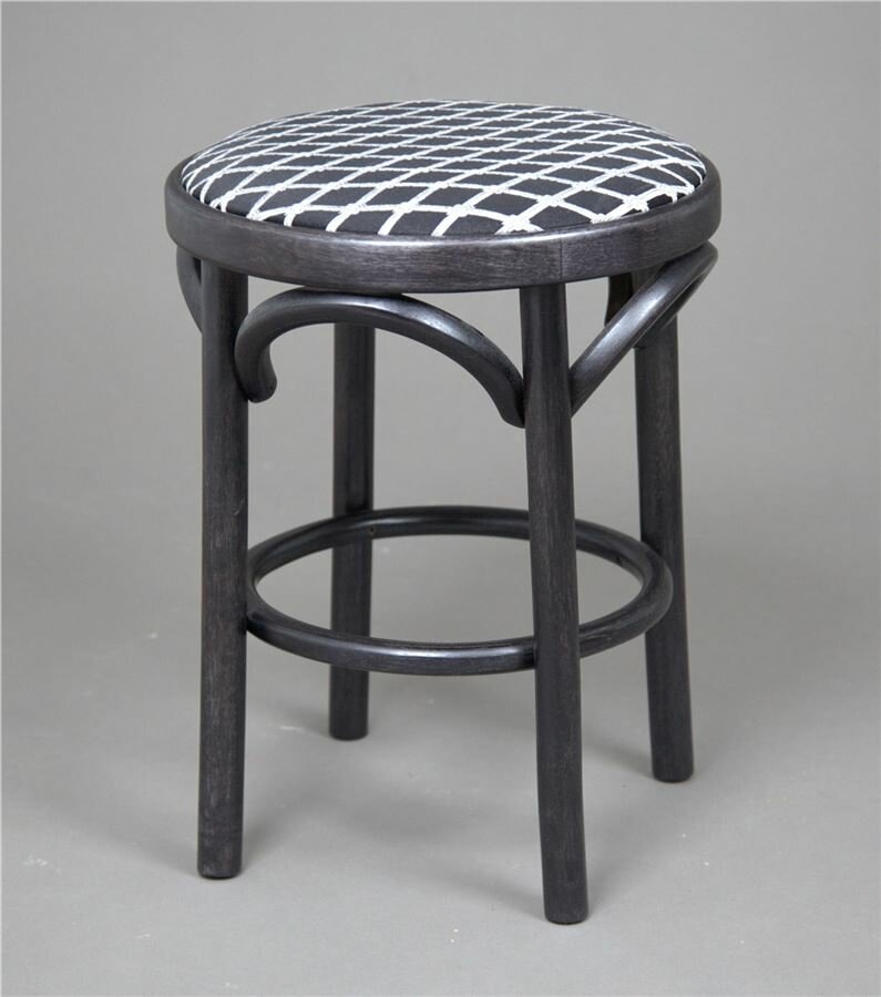 Табурет Венский мягкий (венге, ткань 5 black)