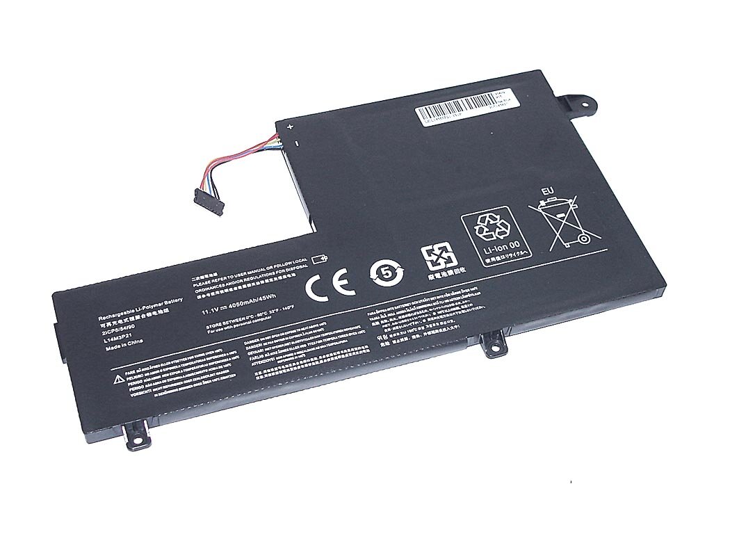 Аккумулятор для ноутбука Lenovo Flex 3 14 (L14M3P21-3S1P) 11.1V 45Wh OEM черная