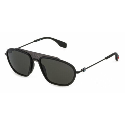Солнцезащитные очки Fila SFI083 0531, прямоугольные, оправа: металл, для мужчин, черный