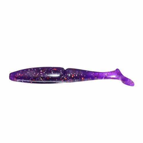 Силиконовая приманка для рыбалки виброхвост YAMAN PRO Mamura, р.4 inch (101 мм), цвет #08 - Violet (уп. 5 шт.)