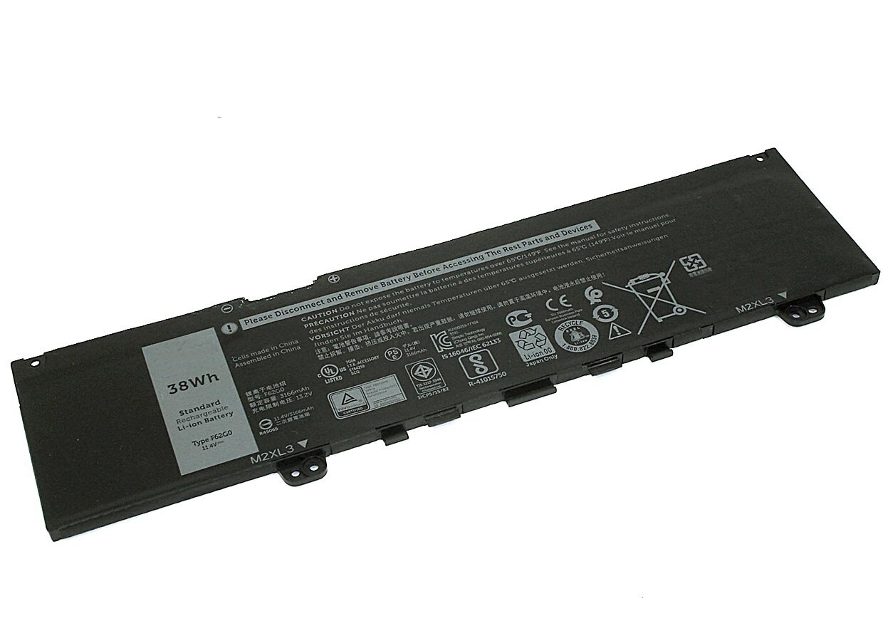 Аккумулятор для ноутбука Dell 5370 11.4V 3166mAh F62G0