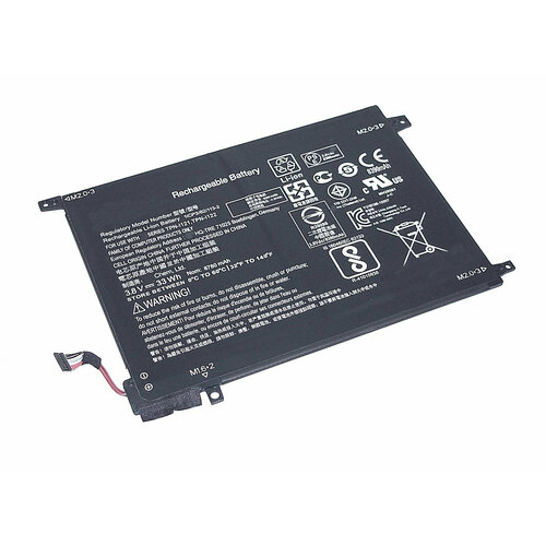 аккумуляторная батарея для ноутбука hp pavilion x2 10 do02xl 3 8v 33wh черная Аккумулятор для ноутбука HP Pavilion X2 10 (DO02XL) 3,8V 33Wh черная