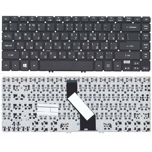 Клавиатура для ноутбука Acer Aspire V5-473G черная клавиатура для ноутбука acer aspire v5 431 черная без рамки