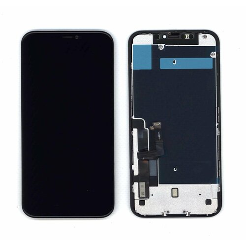 Дисплей для Apple iPhone 11 (AAA) черный с металической рамкой