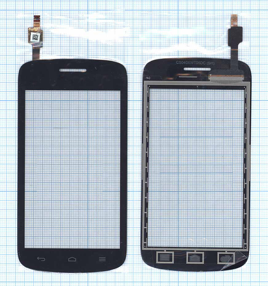 Сенсорное стекло (тачскрин) для Huawei Ascend Y310 черное