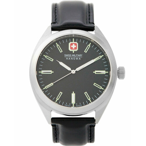 Наручные часы Swiss Military Hanowa SMWGA7000702, черный, серебряный