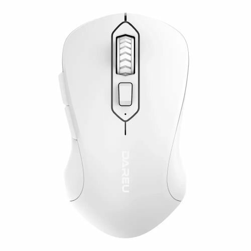 Мышь Wireless Dareu LM115B Full White Full White (полностью белый), DPI 800/1200/1600, подключение: 2.4GHz + BT