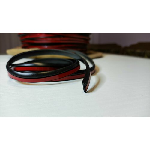 Резинка для обвесов 9 метров черный 4мм узкий уплотнитель резиновый молдинг для кузова, обвесов, арок, расширений, накладок, порогов, тюнинга и стайлинга.