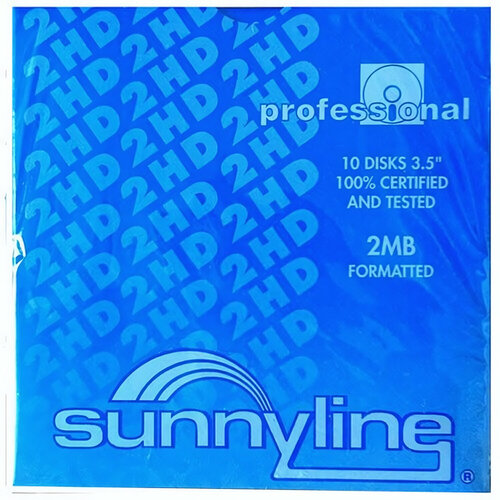 029662 Дискеты Sunnyline MF-2HD 1,44 Мб (10 шт. в упаковке) 3.5