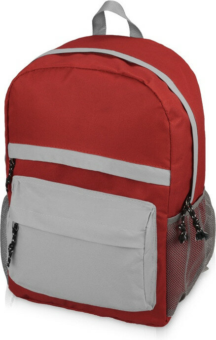 фото Рюкзак Универсальный (красная спинка, красные лямки), красный/серый