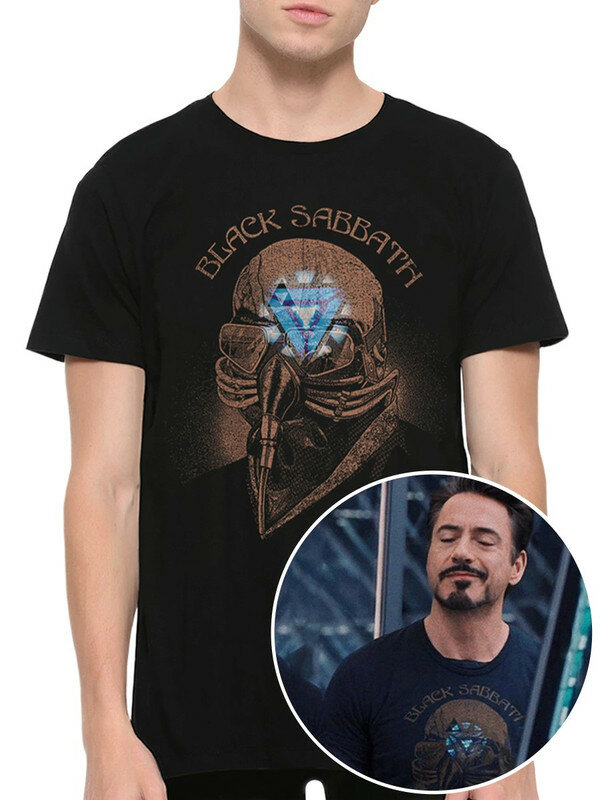 фото Тони Старк - Black Sabbath Мужская черная
