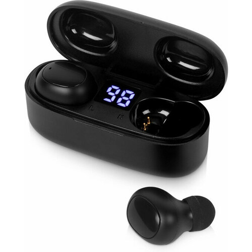 Беспроводные наушники TWS в кейсе Evolt Volts черный пластик 411600₽