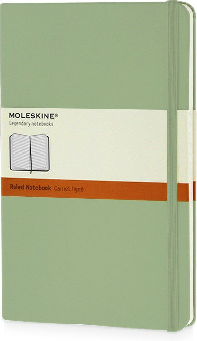 Записная книжка Moleskine Classic (в линейку) в твердой обложке, Large (13х21 см), фисташковый
