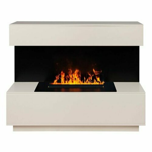 Электрокамин RealFlame Modern CST630 WT-P614 с очагом 3D Cassette 630 Black Panel электрокамин real flame modern cst 630 c очагом 3d cassette 630