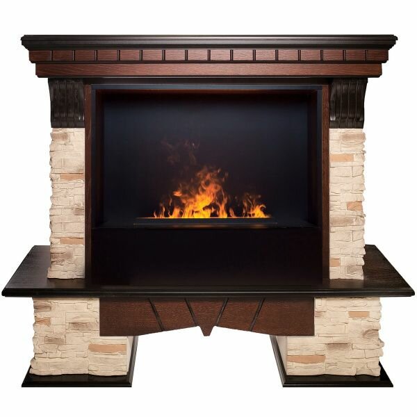 Электрокамин RealFlame Rockland 26 AO с очагом 3D Cassette 630 Black Panel