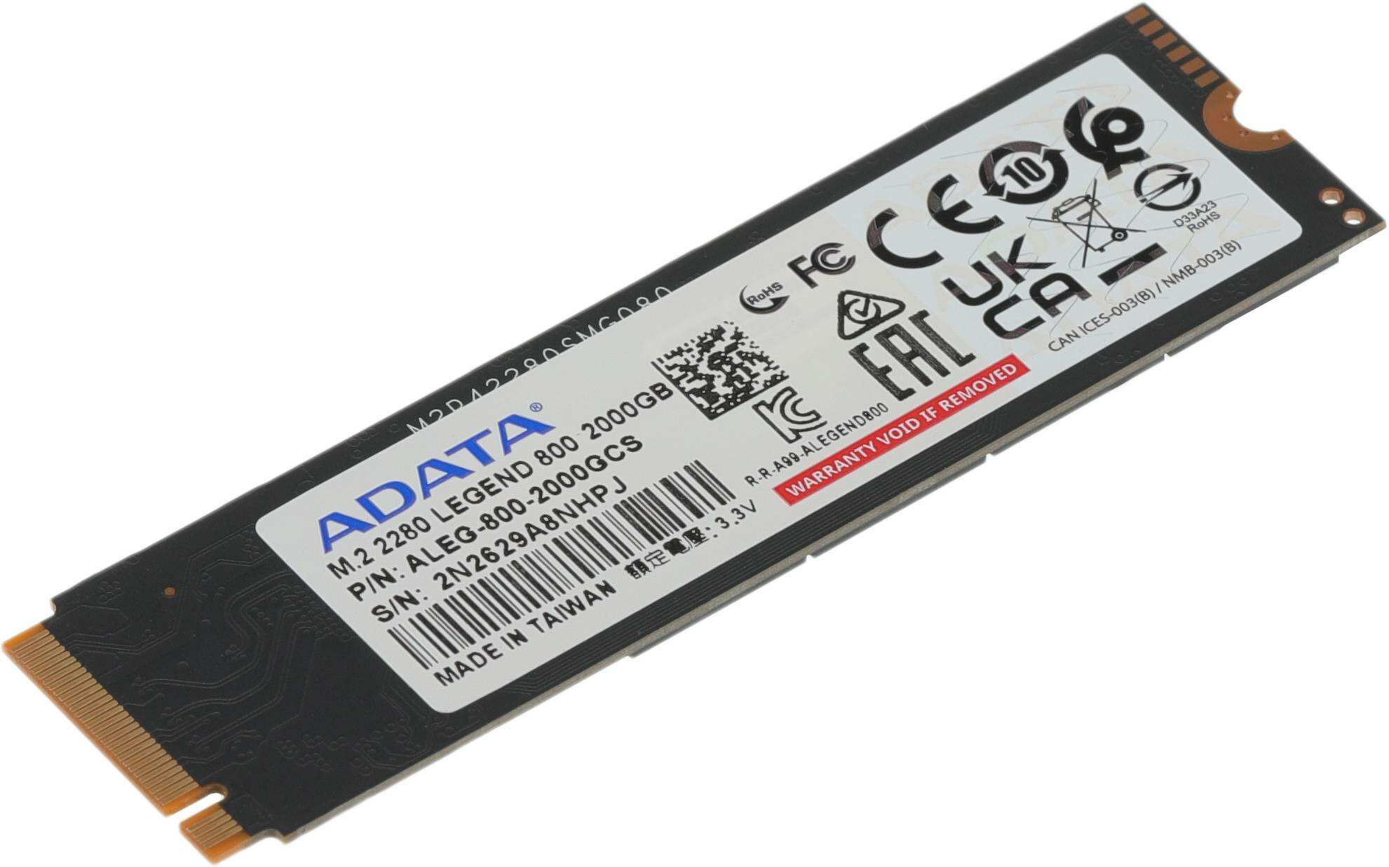 Накопитель SSD M.2 2280 2TB (ALEG-800-2000GCS) A-Data - фото №14