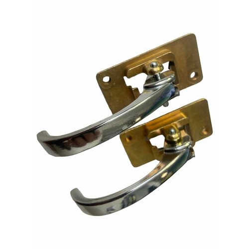 Ручка двери внутренняя ВАЗ-2101 2102 2103 2106 2104 2105 2107 и LADA 4x4 2 шт комплект основание металл ручка металл хром AUTO-TUNE 839₽