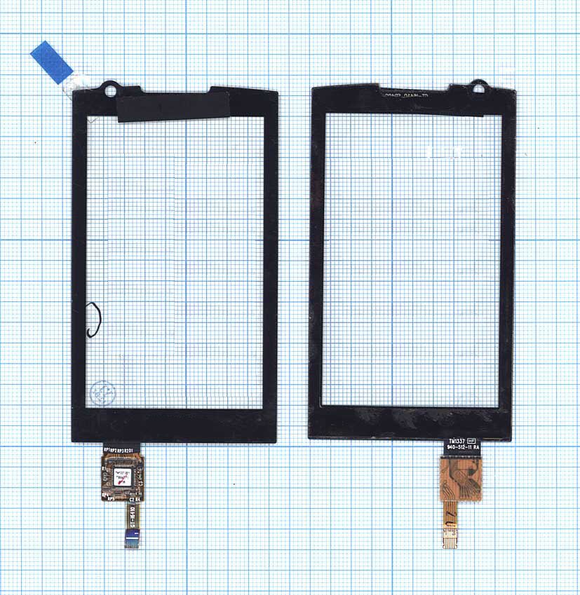 Сенсорное стекло (тачскрин) для Samsung M1 GT-I6410 черное