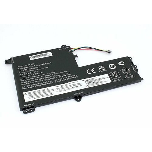 Аккумулятор для ноутбука Lenovo Ideapad 330S-15IKB (L15L3PB0) 11.4V 3600mAh OEM аккумулятор для ноутбука mypads l15l3pb0 l15m3pb0 lenovo flex 5 15 ideapad 330c 330s 15