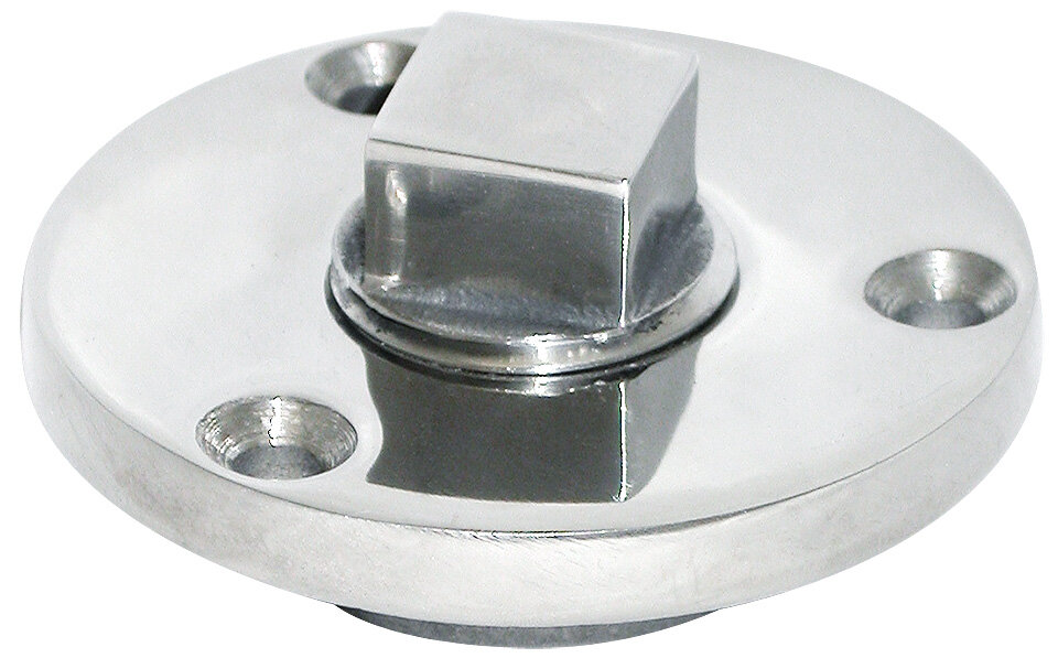 Шпигат, дренажная сливная пробка с резьбой, внутренний диаметр сливного отверстия 18 мм, нержавеющая сталь