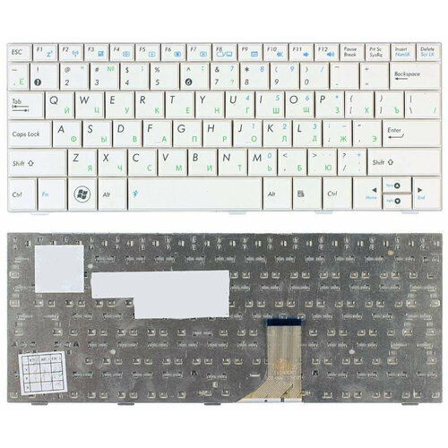 Клавиатура для ноутбука Asus Eee PC 1005HA 1008HA 1001HA 1001px белая клавиатура для ноутбука asus eee pc t91mt русская белая