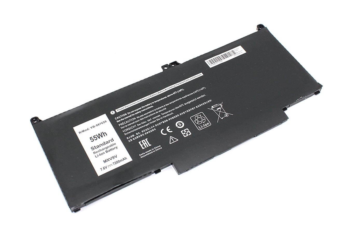 Аккумулятор для ноутбука Dell Latitude 13 5300 (MXV9V) 7.6V 7200mAh OEM