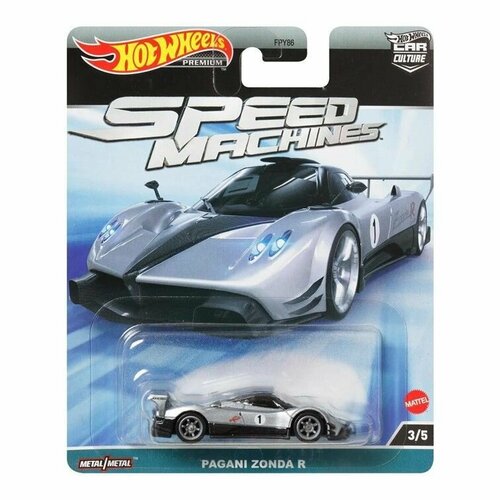 FPY86-HKC42 Машинка игрушка Hot Wheels Premium Car Culture металлическая коллекционная Pagani Zonda R коллекционная premium машинка hot wheels 69 alfa romeo 33 stradale giallo prototipo коллекция car culture 2022 серия exotic envy 1 5