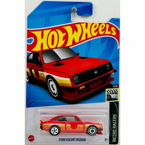 Машинка Hot Wheels коллекционная FORD ESCORT RS200 красный HKJ77 машинка ford escort rs1600 mk1 1970 blue 6 32 1 64 fast and furious mattel