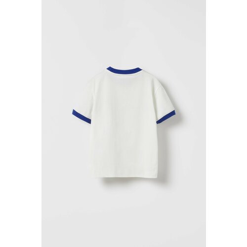 Футболка Zara, размер 11-12 лет (152 cm), белый