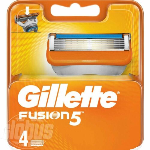 Сменные кассеты для бритвы Gillette Fusion, 4 шт.