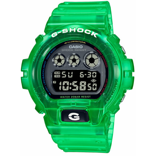 наручные часы casio casio dw 5610y 9e золотой Наручные часы CASIO G-Shock DW-6900JT-3, зеленый, серый