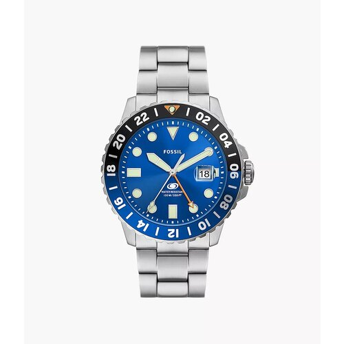 Наручные часы FOSSIL FS5991, синий, серебряный наручные часы fossil fs5991 синий серебряный