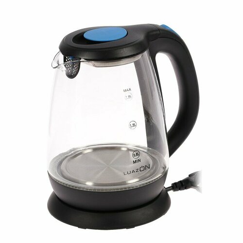 Уценка Чайник электрический LuazON LSK-1810 18 л 1500 Вт подсветка черный 318200₽
