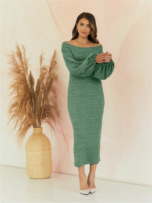 Платье YolKa_Dress, размер 46-48, зеленый