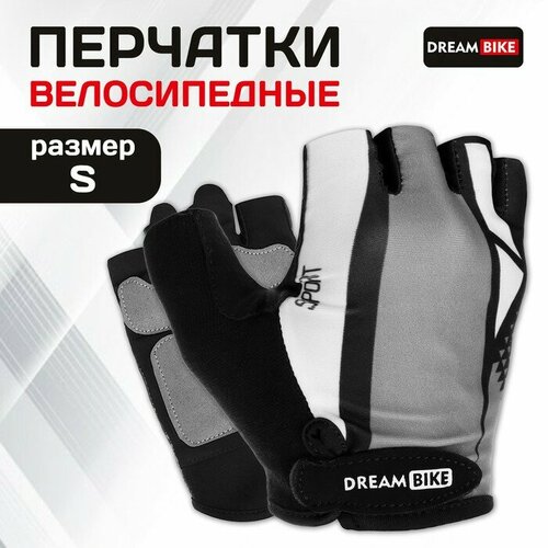фото Перчатки dream bike, размер s, черный, серый